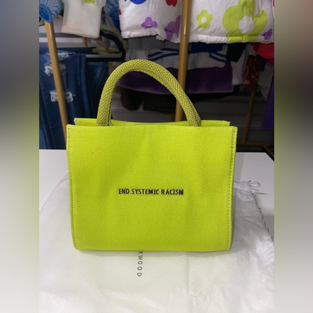 Brandon Blackwood End Systemic Racism (ERS) Tote.- Lime